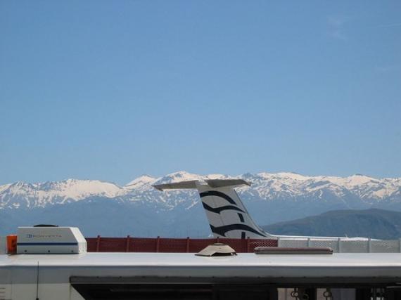 'View from the airport in Chania, Crete' - La Canée