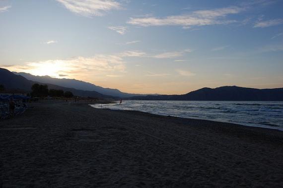 'Beach Sunset' - La Canée