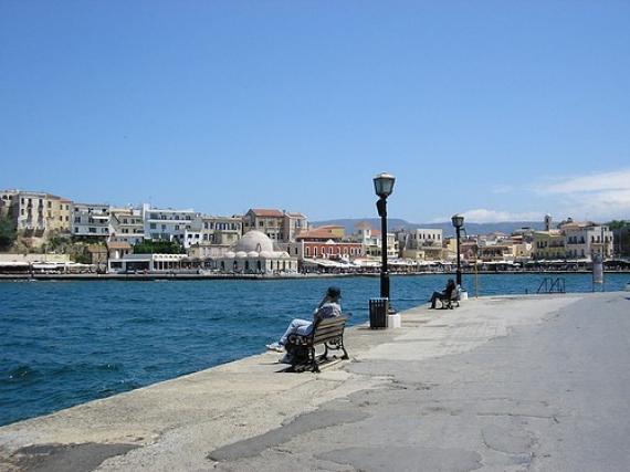 'Chania - harbour' - La Canée