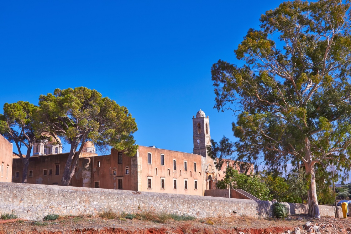 Monastery of Agia Triada of Chania in Crete, Greece.